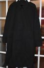 VINTAGE MILITARY ALL WEATHER TRENCH COAT BLACK WITH FUR LINER SIZE 42L