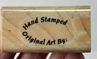 Stamp Cabana HAND STAMPED ORIGINAL ART BY: Wood Mount Rubber Stamp Unused