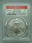 2020 (S) Silver Eagle PCGS MS 69 First Strike Emergency Issue