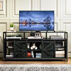 TC-HOMENY TV Stand Cabinet with RGB LED & Power Station Entertainment Center