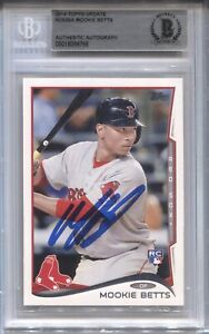 2014 Mookie Betts Topps Update AUTO ROOKIE SIGNED Rc #US26 BGS BAS AUTHENTIC