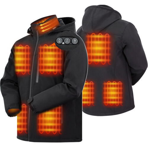 ARRIS Men`s Heated Jacket with 2023 7500MAH Battery Pack Windproof&Waterproof