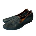 New ListingSpring Step Women’s Blue Perforated Leather Hidden Heels Wedges US 8.5 EU 39
