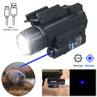 Blue Laser Sight 2000lm Flashlight Light Combo For Glock 17 19 Taurus G2C G3C US