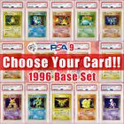 PSA 9 1996 Base Set Pokemon Card Japanese Basic Holo Mint - CHOOSE YOUR CARD