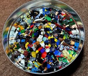 LEGO Bulk Lot MINIFIGURE Parts Pieces- 1/16 Pound lb (1 oz) Torsos Heads Weapons