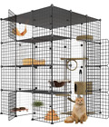 Large Cat Cage Enclosure Metal Wire Kennel DIY Playpen Catio