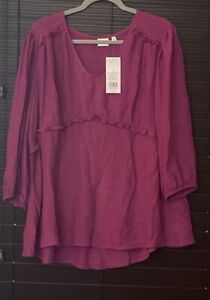 New Directions Babydoll Top Size XL