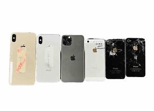 Lot #272 six iPhones Salvage Lot For Parts Or Repair Practice IC Locked AS IS