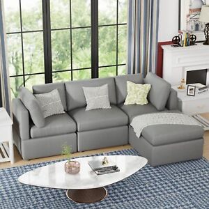 Sofa Couch Convertible Sofa Modular Sectional Sofa Couch for Living Room 3-Seat