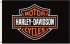 Harley Davidson Logo 3x5 ft Flag - 2 Sided - FREE Shipping