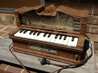 Vintage as-is Emenee electric golden pipe organ #200 tested & working!