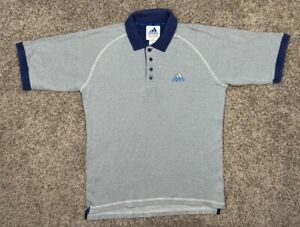 90’s Adidas Men’s Golf Polo Golf Embroidery Size Medium  Blue VTG Rare -See Pics