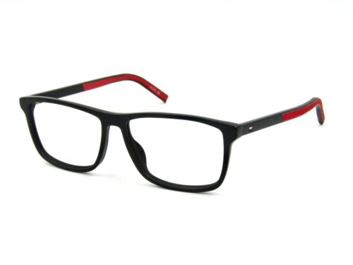 Tommy Hilfiger TH 107 Men's Eyeglasses Frame, Black / Red. 55-14-145 #C59