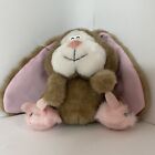 New Listing1985 TRUDY BUNNY RABBIT APPLAUSE  Bunny Slippers Plush 8