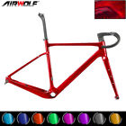 AIRWOLF T1100 Carbon Gravel Frame Road Bike Cyclocross Bicycle Crystal 700*45c