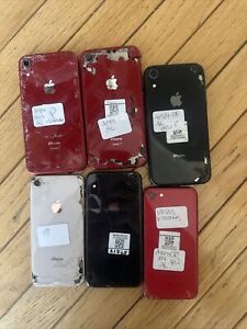 LOT OF 6 iPhone Mixed Phone CRACKED FOR PARTS UNTESTED