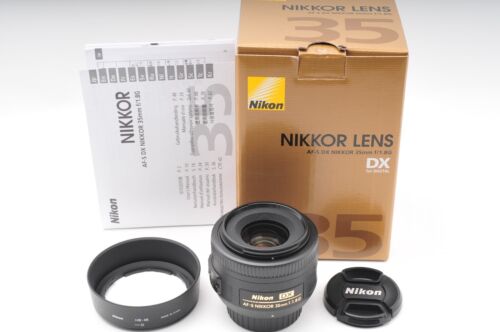 [ TOPMINT w/ Box ] NIKON AF-S NIKKOR 35mm F/1.8 G DX SWM+ Hood From JAPAN