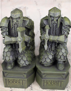 Lord of The Rings Hobbit The Lonely Mountain EREBOR Dwarf Bookends Axe Figure