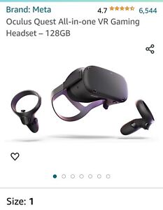Meta Oculus Quest All-in-one VR Gaming Headset - Black