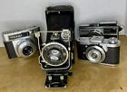 4 LOT ZEISS IKON CAMERAS PRONTORMAT-S, COMPUR, TENAX, IKO F -ALL UNTESTED/AS IS
