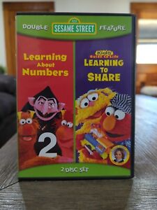 Sesame Street - Learning About Numbers & Learning To Share (DVD, 2010) LIKE NEW