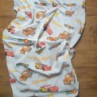 Disney Pixar Cars Toddler/Crib Fitted Bed Sheet White Lightning McQueen Upcycle