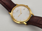 Vintage Seiko Quartz Wristwatch 7N29-8051 w/ Brown Leather Band - Running