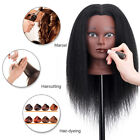 Afro Mannequin Head 100% Human Hair Hairdresser Training Beard Cosmetology Doll