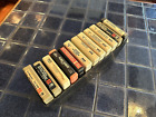 Lot of 12 - 8 Track Tapes Various Artists - Untested w Storage Case
