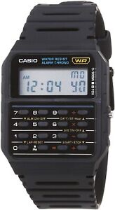 Casio CA53W-1,  8-Digit Calculator Watch, Resin Strap, Alarm, Chronograph