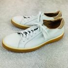 ECCO Street Tray Classic Sneaker Men Size 11 EU 45 White Leather Lace-Up Shoes