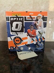 2021-22 Panini Donruss Optic NFL Football Blue Hyper Mega Box Walmart 40 Cards