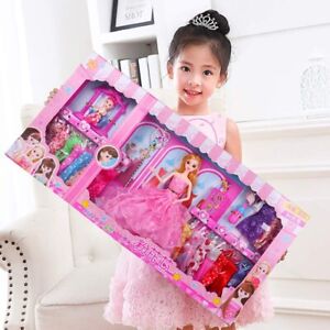 New ListingCartoon Dolls with Different Accessories for Girl Play House Toys (28.5x14 inch)