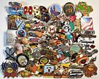 (E) Lot of 93 Assorted Lapel Pins Vintage to Now 1lb 4oz