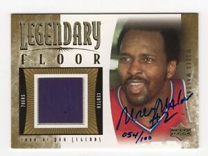 2000-01 Upper Deck NBA Legends MOSES MALONE Auto Legendary Floor Card #d 100