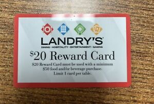 Landry’s $20 Physical Gift Card