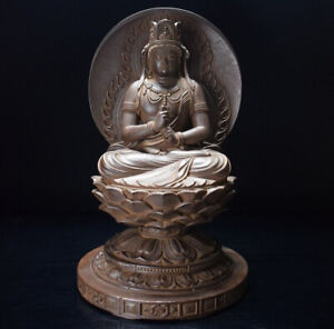 Japanese Vintage Dainichi Nyorai Buddha Bronze Statue by Senzaki Eishin