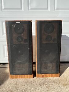 Pioneer CS-M551 3-Way Floor Speaker Pair w/ Grills - 150w 8ohm usa made Tested!