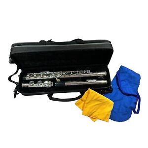 Easter Key 16 Hole Nickel Plated Flute and Case