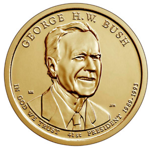 💰 2020 D Presidential George H.W. Bush  $1 Coin Program - UNC coin US mint