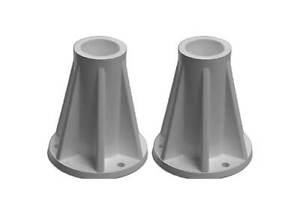 Saftron 6 Inch Mount for 1.9 Inch OD Swimming Pool Ladder or Rail, Gray (2 Pack)
