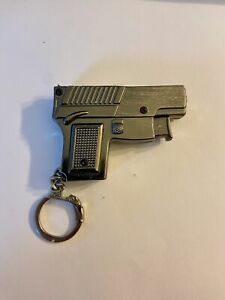 VINTAGE Trigger Action style Pistol GUN LIGHTER 2.5” LONG Metal Needs Fuel