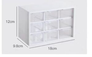 2 Pack Clear Jewelry Box Plastic Bead Storage Craft Container Earrings Organizer
