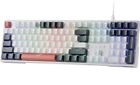 K668 RGB Gaming Keyboard, 104 Keys + Extra 4 Hotkeys Wired Mechanical Keyboard