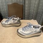 SKECHERS Shape Ups Womens Athletic Shoes Sneakers Size 7 White Light Blue Silver