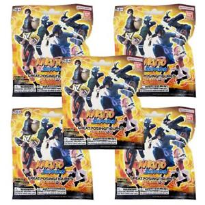 Naruto Shippuden Gashapon Great Posing Figures - Lot of 5 New/Sealed Blind Bags