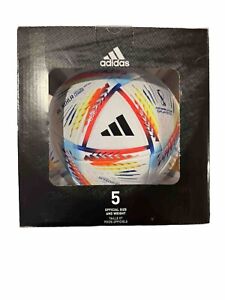 Adidas FIFA World Cup Qatar 2022 Al Rihla League Soccer Ball, White, size 5