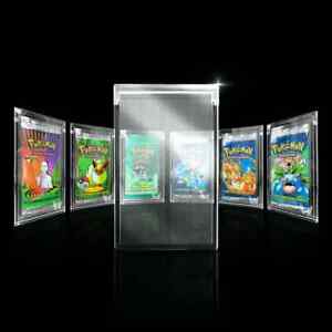 UV Magnetic Acrylic Display Case For Pokemon Magic YuGiOh Booster Pack Storage