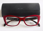 PRADA Eyeglasses VPR 15X 07C-101 Red Tortoise Frames Clear Lens 51-15-140